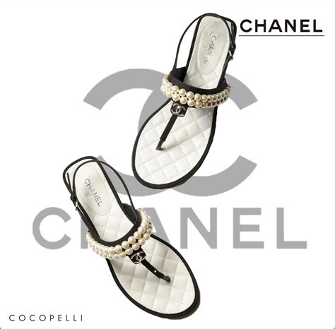 sandale chanel talon|sandals in Chanel.